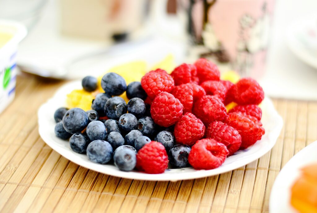 bowl of mixed berries